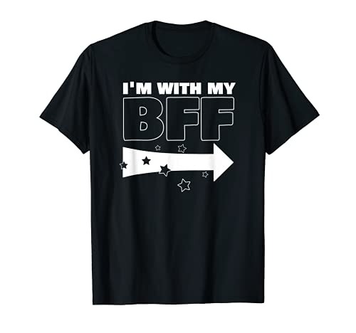 Classic Im With My BFF Right Arrow Funny T-Shirt