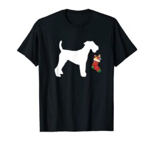 welsh terrier christmas stocking stuffer dog t-shirt