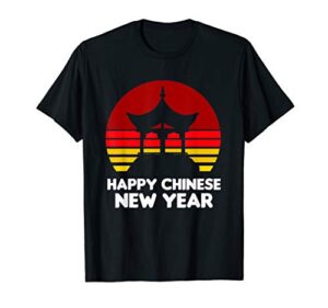 happy chinese new year – 2021 year of the ox chinese temple t-shirt