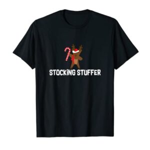 Christmas Dabbing Reindeer T-Shirt_ Stocking Stuffer Gift T-Shirt