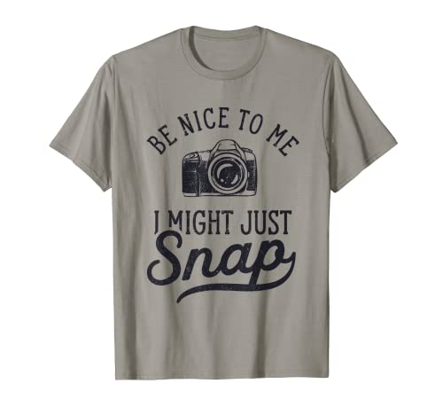 Photography I Might Just Snap Funny Camera Photographer T-Shirt