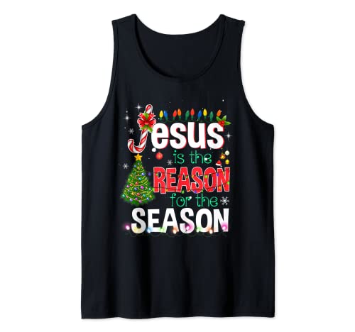 Christian Jesus The Reason Christmas Stocking Stuffer Gifts Tank Top