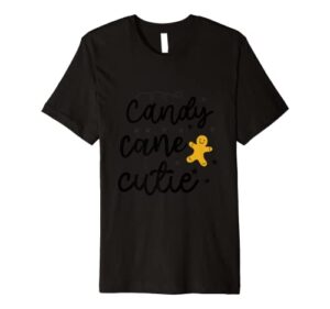 candy cane cutie christmas stocking stuffer premium t-shirt