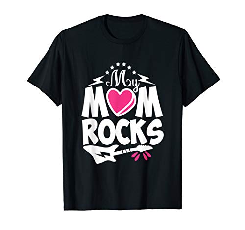 My mom Rocks, May mothers day art anniversary & christmas T-Shirt