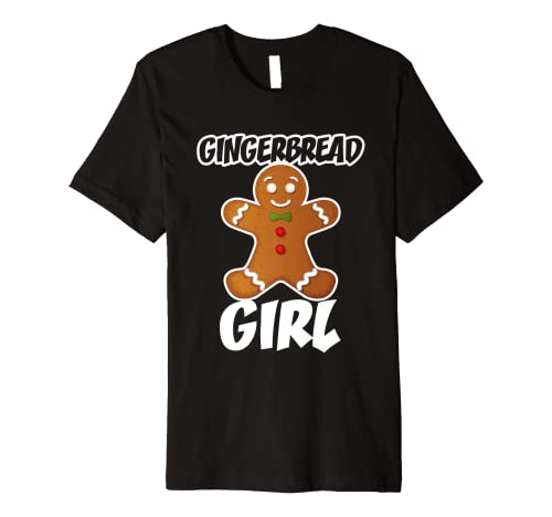 Gingerbread Girl Christmas Stocking Stuffer Premium T-Shirt