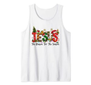 christian jesus the reason christmas stocking stuffer tank top