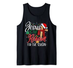christian jesus the reason christmas stocking stuffer tank top