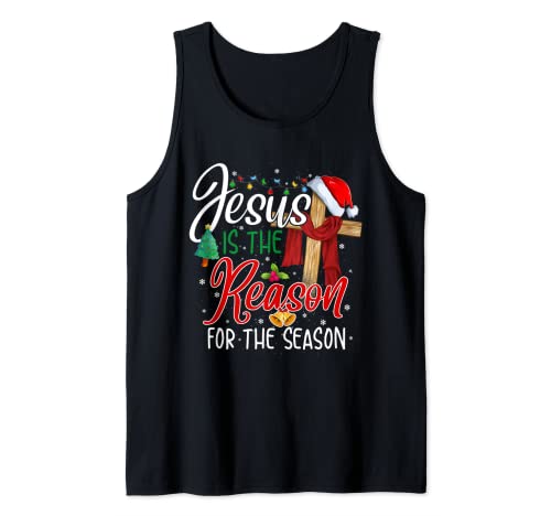 Christian Jesus The Reason Christmas Stocking Stuffer Tank Top