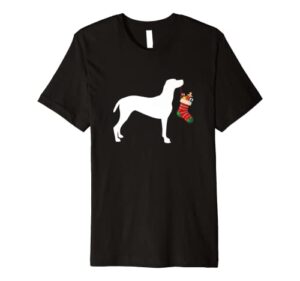 vizsla christmas stocking stuffer dog premium t-shirt