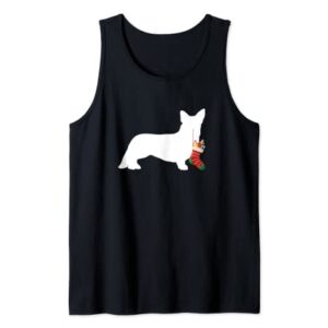 Cardigan Welsh Corgi Christmas Stocking Stuffer Dog Tank Top