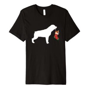 Rottweiler Christmas Stocking Stuffer Dog Premium T-Shirt