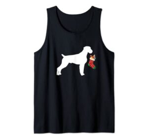 german wirehaired pointer christmas stocking stuffer dog tank top
