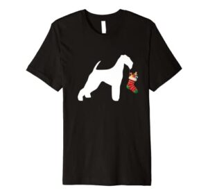 airedale terrier christmas stocking stuffer dog premium t-shirt