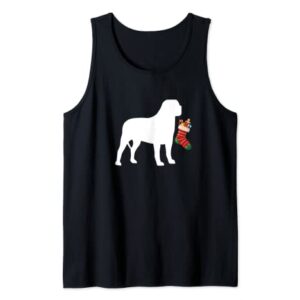 English Mastiff Christmas Stocking Stuffer Dog Tank Top