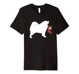 samoyed christmas stocking stuffer dog premium t-shirt