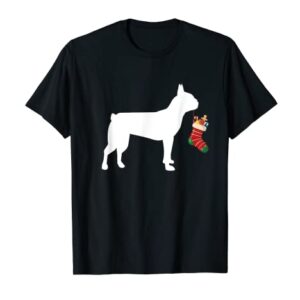 Boston Terrier Christmas Stocking Stuffer Dog T-Shirt