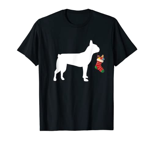 Boston Terrier Christmas Stocking Stuffer Dog T-Shirt