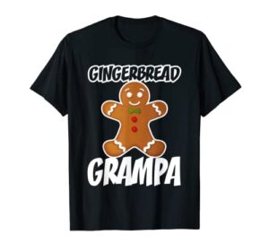 mens gingerbread grampa christmas stocking stuffer t-shirt