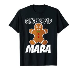gingerbread mara christmas stocking stuffer t-shirt