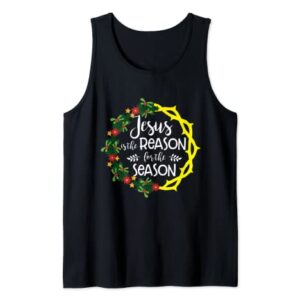 Christian Jesus The Reason Christmas Stocking Stuffer Gifts Tank Top