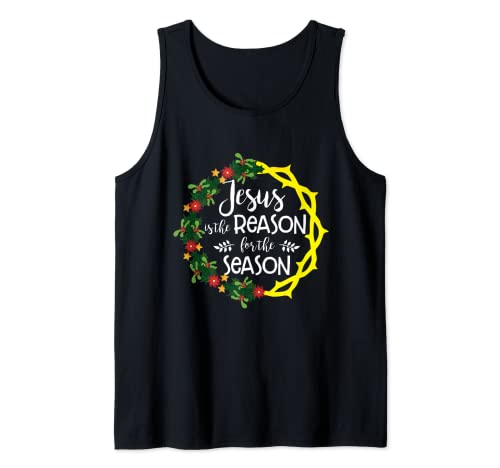 Christian Jesus The Reason Christmas Stocking Stuffer Gifts Tank Top