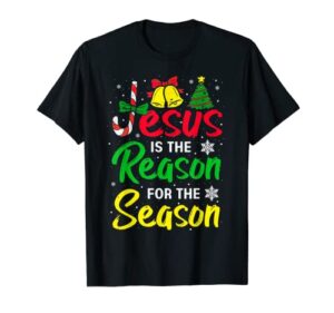 christian jesus the reason christmas stocking stuffer gifts t-shirt