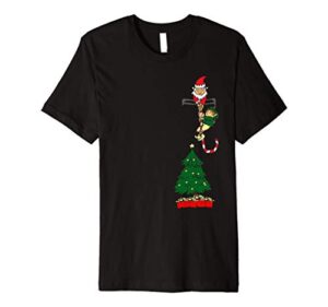 santa in a pocket christmas stocking stuffer gift premium t-shirt