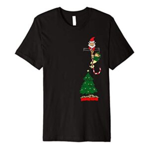 Santa In A Pocket Christmas Stocking Stuffer Gift Premium T-Shirt