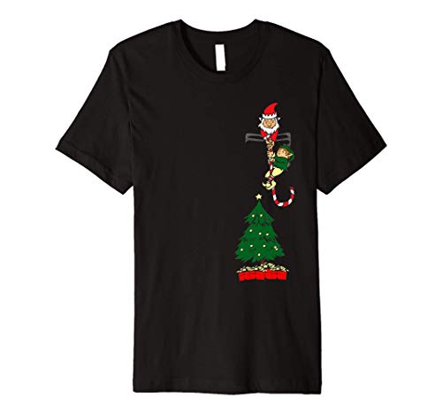 Santa In A Pocket Christmas Stocking Stuffer Gift Premium T-Shirt