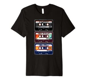 old school hip hop 80s 90s mixtape retro stocking stuffer premium t-shirt