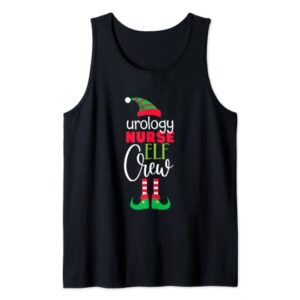 Urology Nurse Elf Crew Christmas Matching PJs Nursing Tank Top