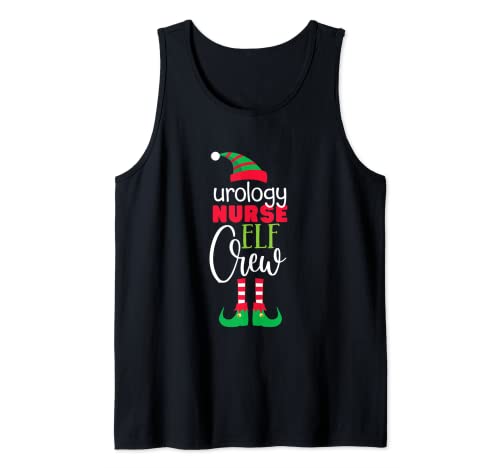 Urology Nurse Elf Crew Christmas Matching PJs Nursing Tank Top