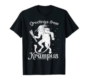 satanic christmas 666 vintage naughty goth krampus t-shirt
