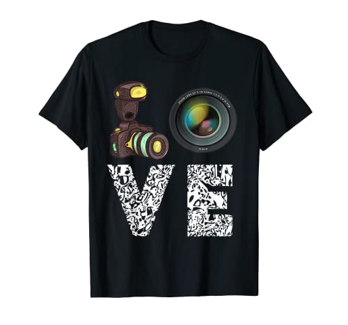 Camera Lens Love Photography Lover Photographer T-Shirt