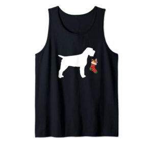 wirehaired pointing griffon christmas stocking stuffer dog tank top