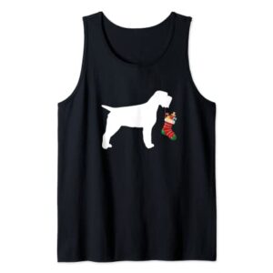 Wirehaired Pointing Griffon Christmas Stocking Stuffer Dog Tank Top