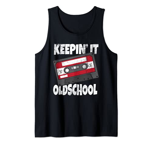 Funny Old School 80's 90's Hip Hop Stocking Stuffer Mixtape Tank Top