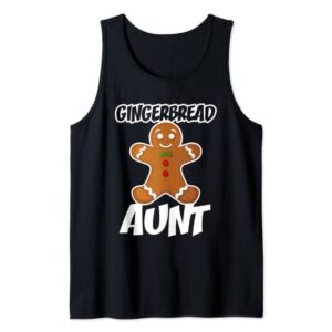 Gingerbread Aunt Christmas Stocking Stuffer Tank Top