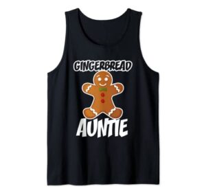 gingerbread auntie christmas stocking stuffer tank top