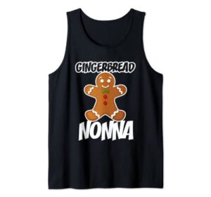 gingerbread nonna christmas stocking stuffer tank top