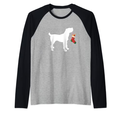 Spinone Italiano Christmas Stocking Stuffer Dog Raglan Baseball Tee