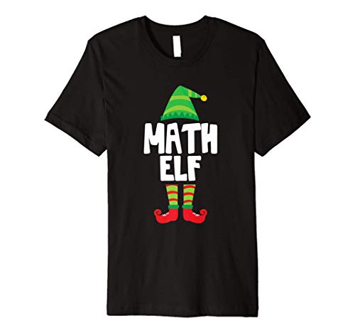 Math Elf Cute Christmas Premium T-Shirt