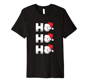 christmas baseball funny cute premium t-shirt