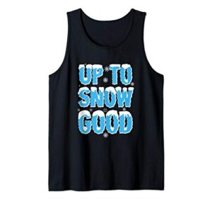 christmas snow day funny cute tank top