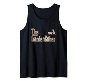 mens the garden father parody funny hobby plant green thumb gift tank top