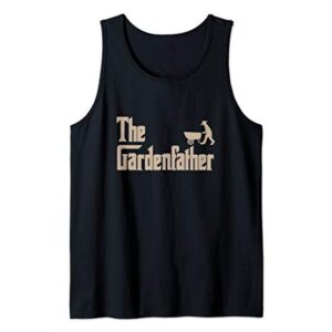 Mens The Garden Father Parody Funny Hobby Plant Green Thumb Gift Tank Top