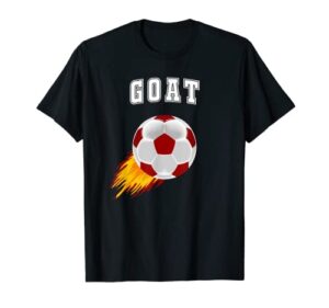 soccer greatest of all time fútbol goat football sports ball t-shirt