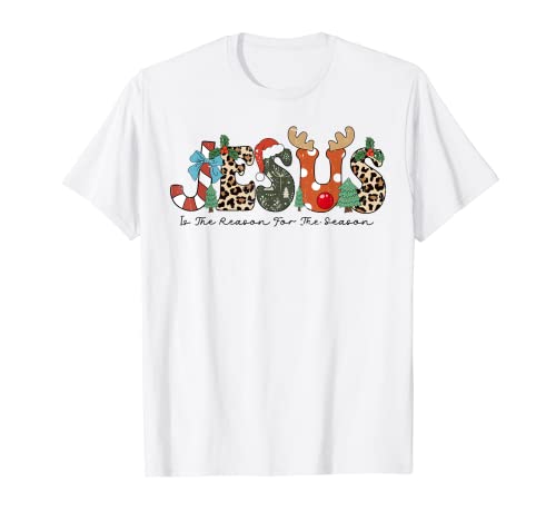 Christian Jesus The Reason Christmas Stocking Stuffer T-Shirt