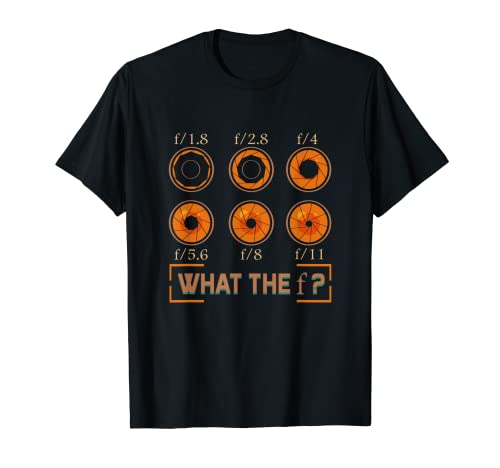 Photographer Gift for Photography Lover Aperture Camera Lens T-Shirt