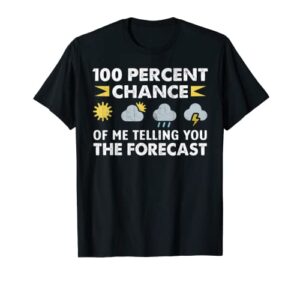 100% chance of me telling you the forecast shirt t-shirt